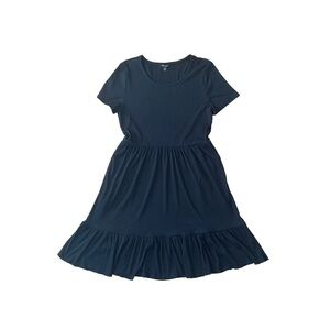 Versona Black Casual T-Shirt Dress (Size M)